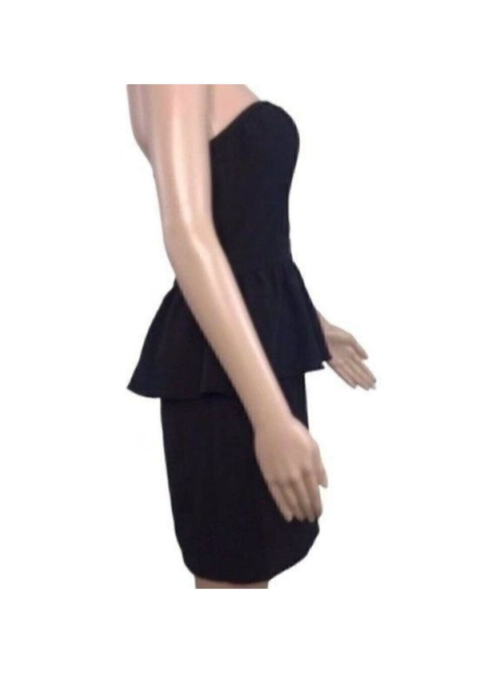Pins & Needles Strapless Black Peplum Dress Size 4